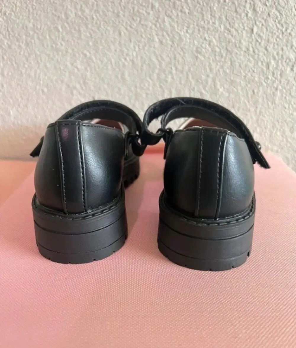 Girls Platform Mary Jane Shoes - BLACK